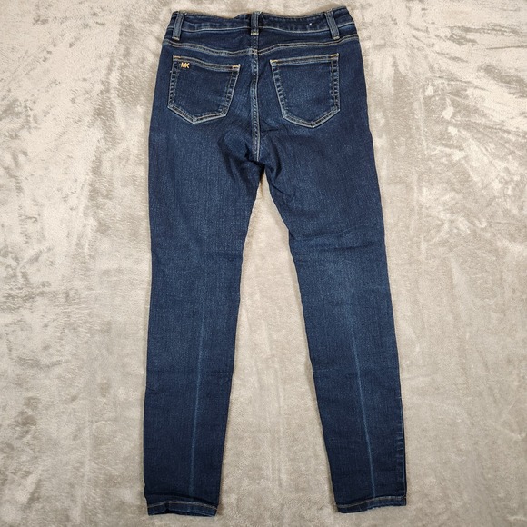 Michael Kors Jeans Women's 4 28X29 Izzy Skinny Mid Rise Ankle Blue - Picture 12 of 16